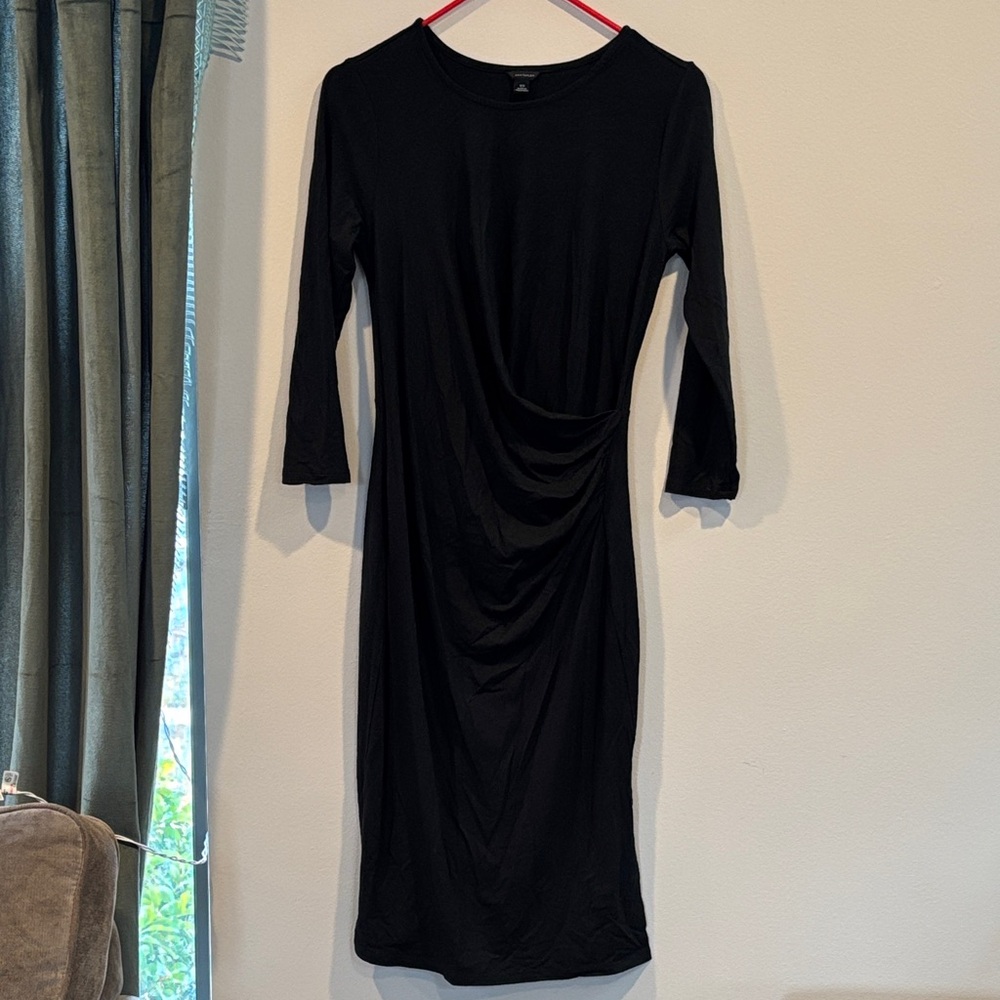 Ann Taylor Black Long Sleeve Dress